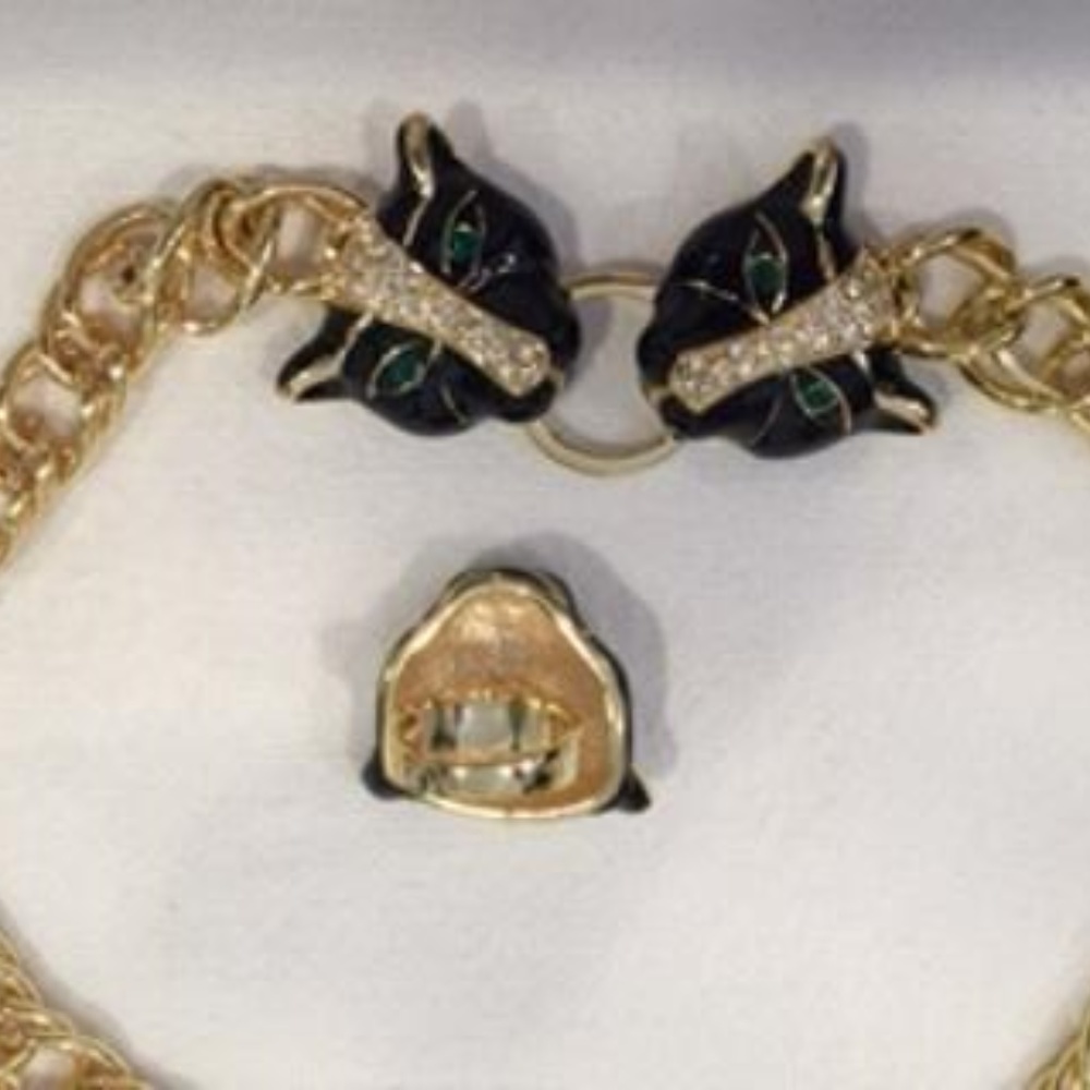 Stunning Panter Necklace and Matching Ring - Picture 5 of 7